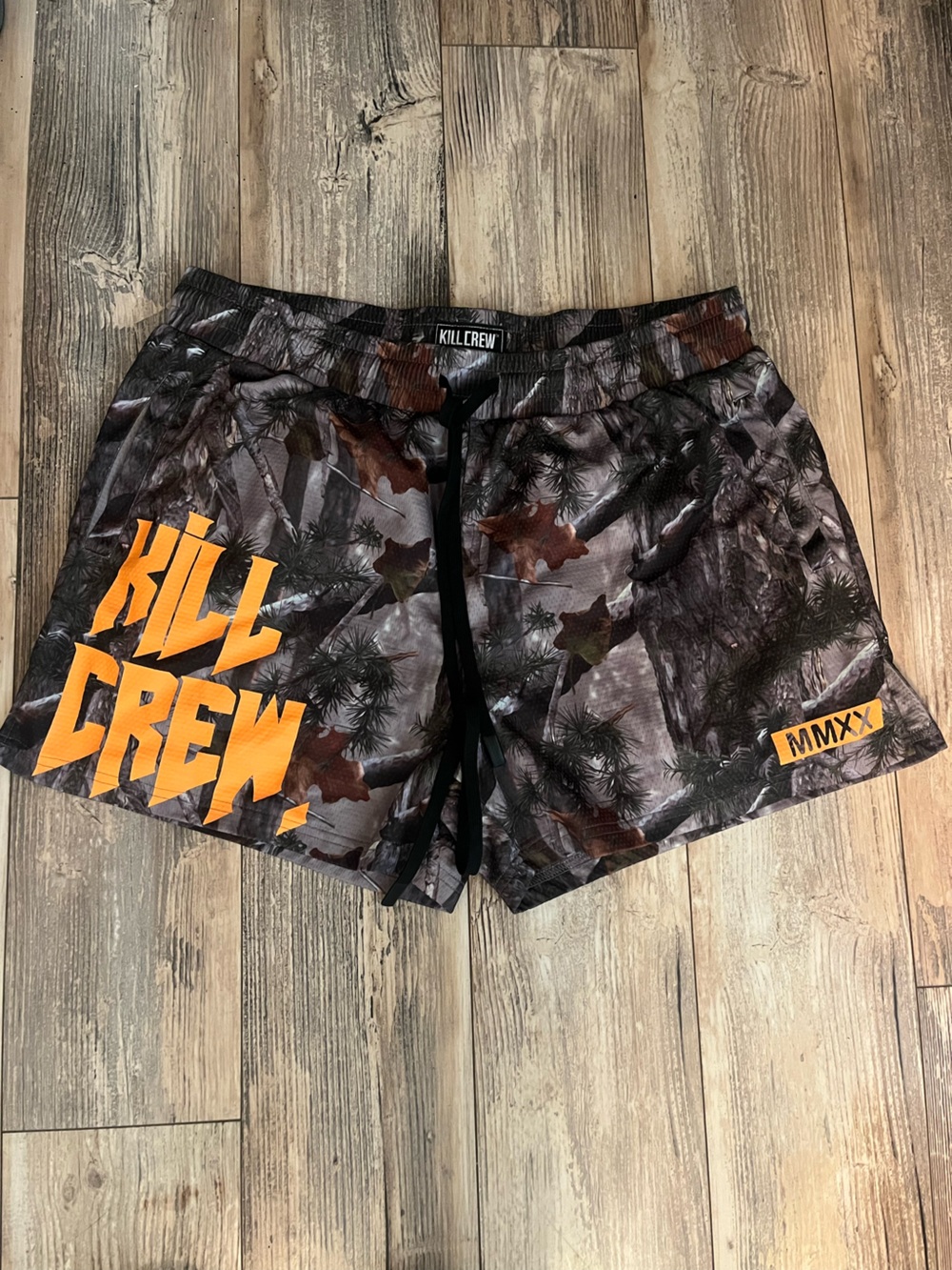 Kill Crew Men's Gray Camo athletic Shorts with pockets